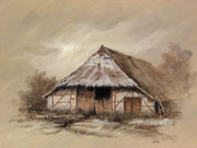 Alte Scheune, 40x50, Öl auf Leinwand