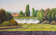 Poeler Inselmotiv, 26x40, Gouache auf Papier