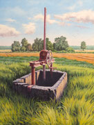 Altes Wehr, 40x30, Acryl auf Papier
