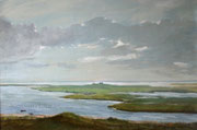 Salzwiesen, 32x45, Gouache auf Pappe