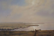 Salzwiesen, 40x60, Öl auf Malplatte