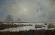 Morgennebel, 30x40, Öl auf Leinwand