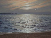Abendstimmung, 30x40, Acryl auf Malplatte
