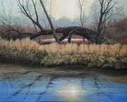Am Wallensteingraben, 40x60, Acryl auf Leinwandplatte
