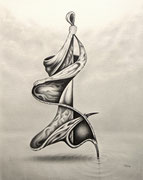 Optimist, 40x30, Bleistift auf Papier