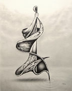 Optimist, 40x30, Bleistift auf Papier