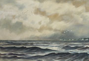 Vor Rügen, 40x50, Öl auf Malplatte
