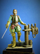 Sir Francis DRAKE - Corsaire et Vice Amiral de la Flotte anglaise - Métal 75 mm