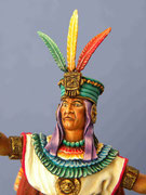 ATAHUALPA (2) dernier Empereur Inca - Figurine Plomb 75mm.