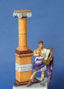 NERON Lucius Dominitius Ahenobarbus 37-68 app J.C. (3-C) - Figurine Plomb 75 mm.