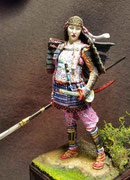 TOMOE GOZEN- Figurine Métal 75 mm. (1).