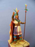 ATAHUALPA (1) dernier Empereur Inca - Figurine Plomb 75mm.