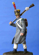 Voltigeur d'Infanterie - Trilport 28 et 29 mars 1814 (1) - Figurine Plomb 54 mm