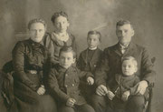 Jacob Botimer Family from left: Mary Ann, Grace, Earl, Lloyd, Jacob, Will