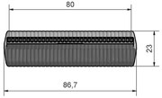 3D gedruckte Düse 80mm Breit (SL38-75-80-5-2,0-TI)