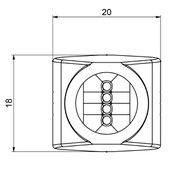 3D gedruckte Düse 5mm Breit (SL14-56-5-5-1,6-TI)