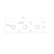 Bloc de distribution 3x G1/8" (VB-3-18)