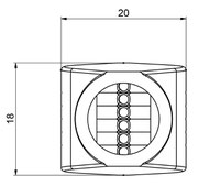 3D gedruckte Düse 10mm Breit (SL14-56-10-5-1,6-TI)