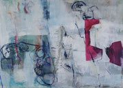 Tusche, Eitempera, Pastelkreide 70X100