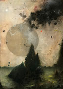 Splendor Solis, 70x50 cm, mixed media on canvas, 2022 