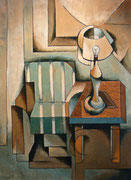 INTERIOR WITH GREEN ARMCHAIR - Oil on canvas -  100x73cm 2011 