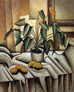 PLANT AND FRUITS - Oil on canvas - 100x81cm  2012