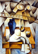 BODEGÓ AMB LLUM ELÈCTRICA - Oil on canvas - 81x54 cm.: 2001. Private collection in Castelló.