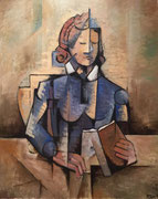 LA LECTORA - Tècnica: Oli sobre llenç Dimensions: 73x92 cm. Any: 2015. (Col·lecció privada a Londres. UK)