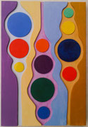 Oasis n°3, 2011Vinyl und Lack auf Holz, ca, 29 x 38 cm