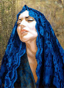 Mary ©2015, Acrylic on Canvas, Dimensions 18" w x 24" h, Private Collector