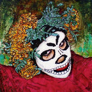 Bodas de Sangre ©2011, Acrylic on Canvas, Dimensions 10" w x 10" h, Private Collector