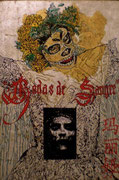Bodas de Sangre ©2006, Acrylic, Gold, Copper and Silver Leaf on Canvas, Dimensions 24" w x 32" h, Private Collector