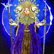 Our Lady at the Gates of Dawn  © 2018, Dimensions: 48" h x 48" w, Private Collector