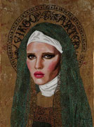 Malaguena Madonna ©2010, Acrylic on Canvas, Dimensions 18" w x 24" h, Private Collector