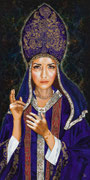 Pope Joan ©2015, Acrylic on Canvas, Dimensions 24" w x 48" h, Private Collector