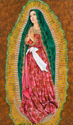 Nuestra Señora de Guadalupe, "Our Lady of Guadalupe ©2014, Acrylic on Canvas, Dimensions 36" w x 60" h, Private Collector