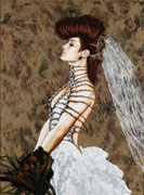 The Widow Bride ©2014, Acrylic on Canvas, Dimensions 30" w x 40" h, Private Collector 