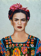 Magdalena Carmen Frieda Kahlo ©2015, Acrylic on Canvas, Dimensions 18" w x 24" h, Private Collector