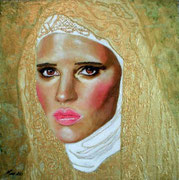 Mary ©2010, Acrylic on Canvas, Dimensions 10" w x 10" h, Private Collector