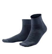 Sokken in 100% bio-katoen, marineblauw, Living Crafts, beschikbaar in de maten 35-36, 37-38, 39-40, 41-42, 43-44 en 45-46, prijs: 7,99 €