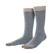 Sokken Patrice in 56% bio-katoen en 42% bio-wol met 2% elastaan, naturel herfst, Living Crafts, beschikbaar in de maten 35-38, 39-42 en 43-46, prijs: 14,99 €