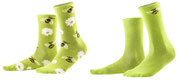 Sokken Inori in 98% bio-katoen met 2% elastaan, per 2 paar verpakt, lente groen, Living Crafts, beschikbaar in de maten 35-38 en 39-42, prijs: 12,99 €