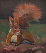 Daseinsfrage, 2021, Öl auf Leinen, 40 x 35 cm