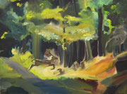 Wild, 2024, Öl auf Leinen, 50x70 cm