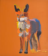 Fox, 2024, oil on linen, 50x43 cm
