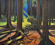 In the Herkynian Forests, 2021, oil on linen, 100 x 120 cm