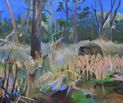 Visite ma Tente II, 2024, Öl auf Leinen, 100x120 cm