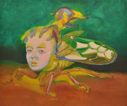 Zart besaitet, 2020, Öl auf Leinen, 100 x 120 cm