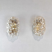Helena Tynell pair of Wall Lamps for Glashütte Limburg, W.Germany, 1960s