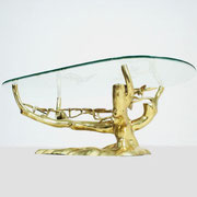 Willy Daro Brass Bonsai Coffee Table, Belgium Artist designer, 1970s - PN.Modern pnmodern